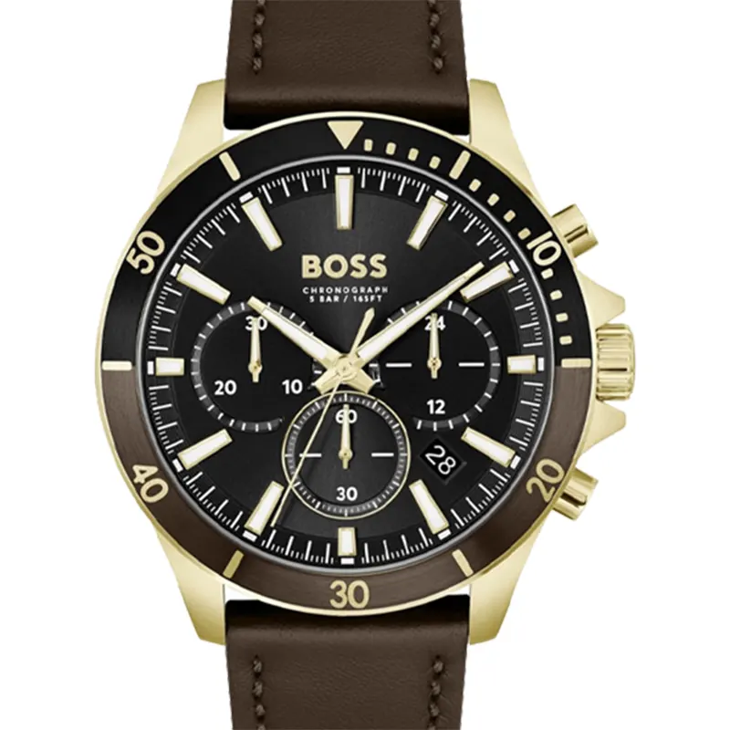 Hugo Boss Troper Chronograph Black Quartz Men's Watch- 1514100